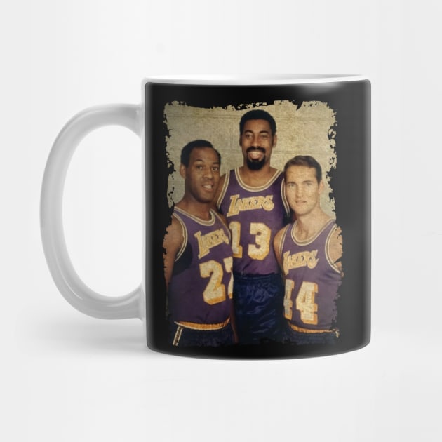 Elgin Baylor, Wilt Chamberlain and Jerry West, 1970 by Omeshshopart